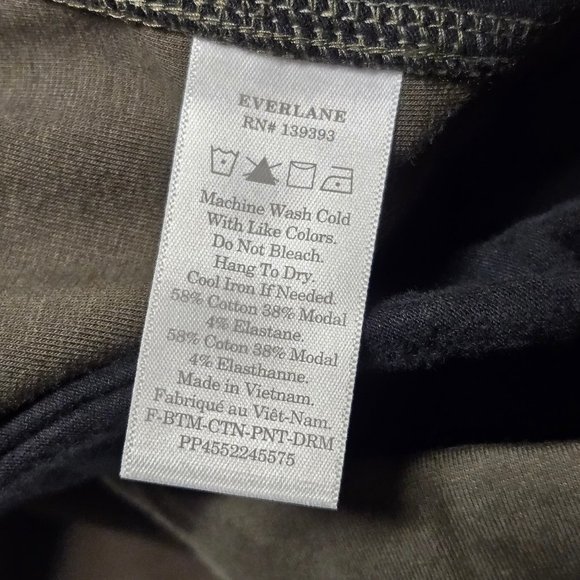 3XL EVERLANE Dream Pant Dark Forest Green Pullon Drawstring Elastic Waist Staple - Picture 9 of 13